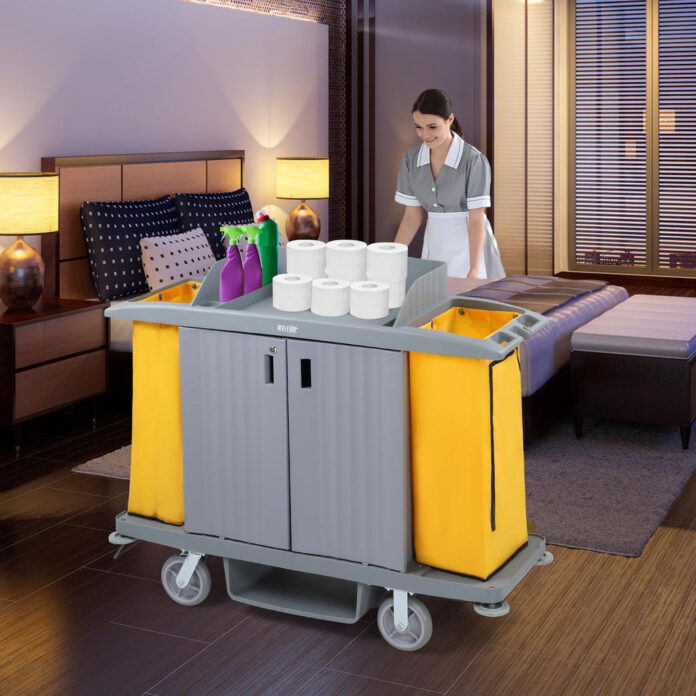 plastikowy wozek do sprzatania hotelowych pokoi 1770654073