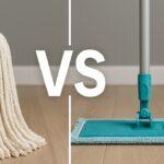 mop mikrofibrowy w akcji