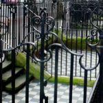 Metalowy płot należy czyścić szczotką drucianą i preparatem antykorozyjnym