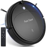 Robot samodzielnie czyści drewniane podłogi za pomocą specjalnych mopów