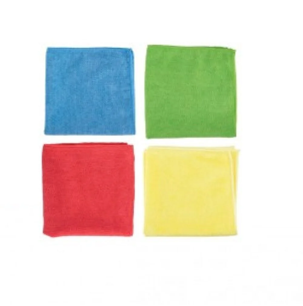 Mała szara ściereczka z mikrofibry delikatnie czyszcząca ekran smartfona