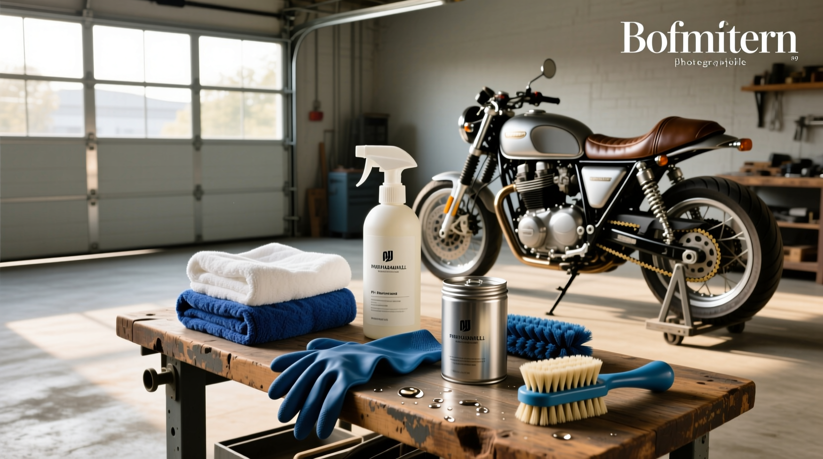 Felgi motocykla pokryte pianą z cleanera do felg lśniące czystością po aplikacji