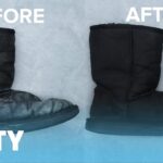 Buty zanieczyszczone solą drogową